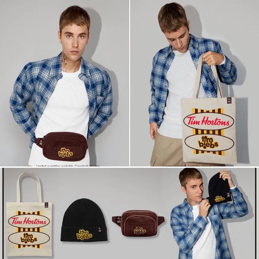 BNWT Justin Beiber x Tim Hortons Collab Fanny Pack